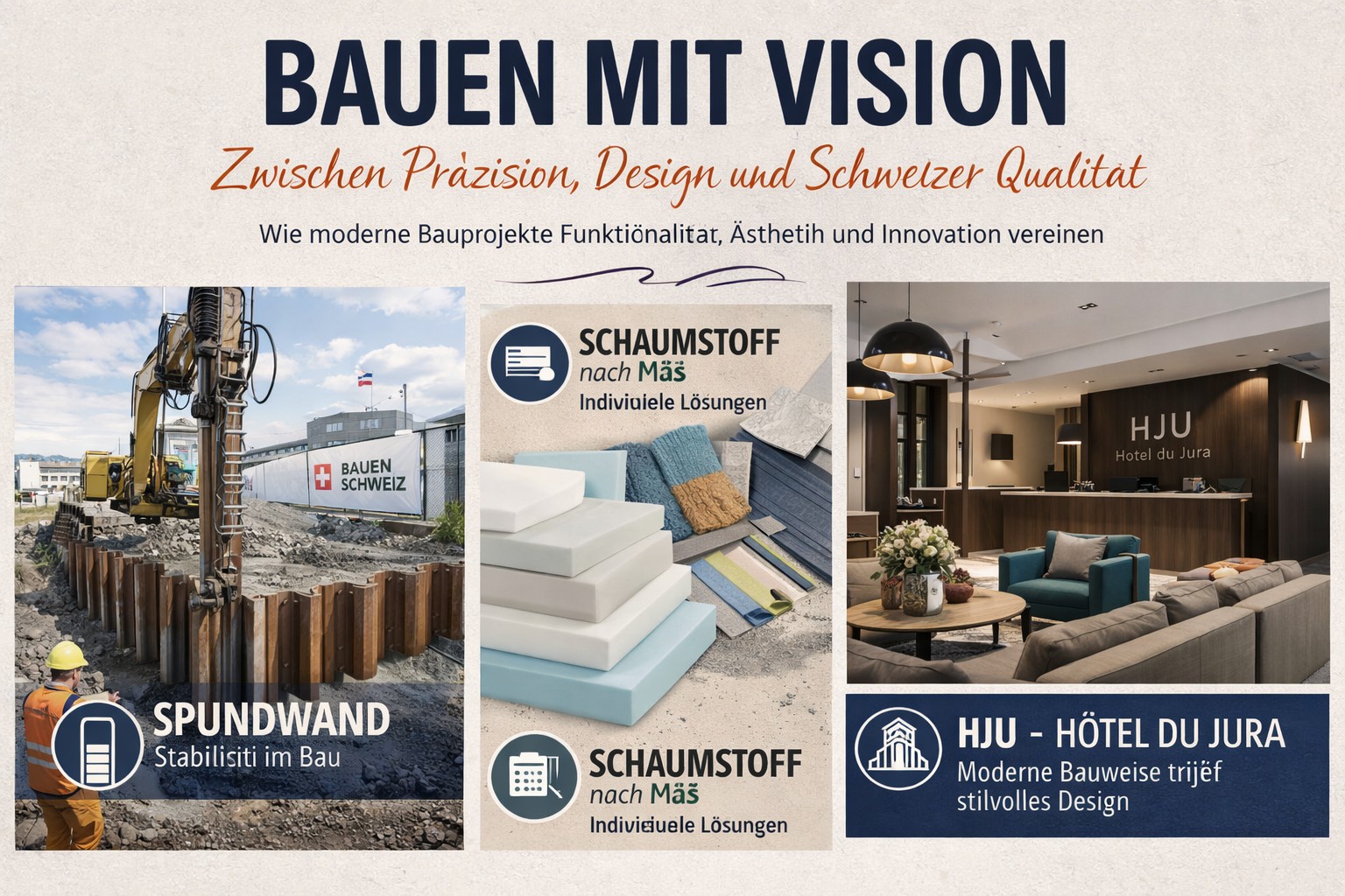 Bauen mit Vision: Zwischen Präzision, Design und Schweizer Qualität